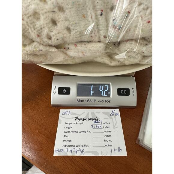 Sundance Rainbow Confetti Funnel Neck Oversized Chunky Open Knit Preppy Sweater - Picture 7 of 7